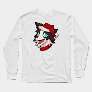 Cute Border Collie Drawing Long Sleeve T-Shirt